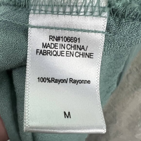 Young Fabulous & Broke Ocean Ombre midi dress asymmetrical ruffle faux wrap M - Picture 9 of 10